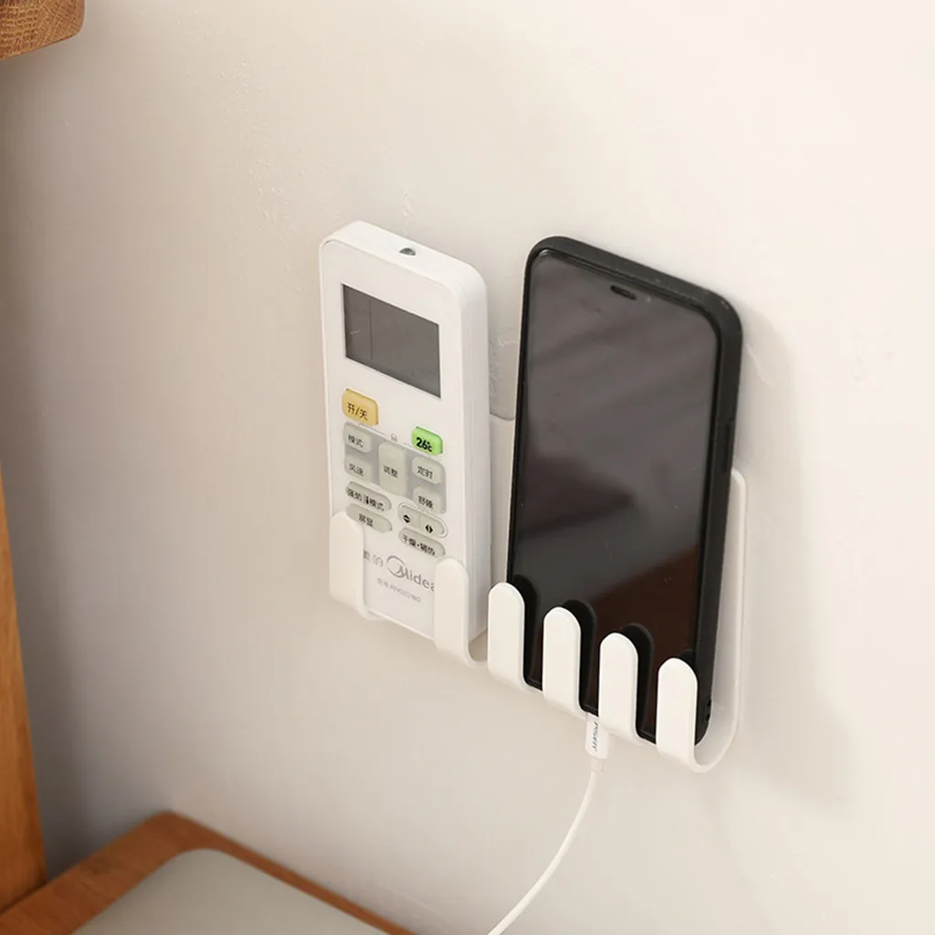 Практичный держатель телефона для стены розетка зарядная коробка кронштейн