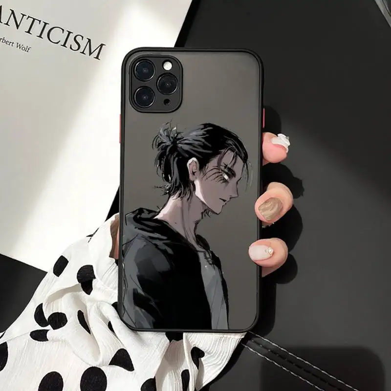 Attack On Titan Japanese Anime Phone Cases matte transparent  For iphone 14 11 12 13 plus mini x xs xr pro max cover