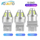 Светодиодная лампа T20 7440 7443 T25 3157 W21W W215W WY21W P27 7W Led 3030 чипы BA15S P21W BAY15D P215W BAU15S PY21W автомобильные сигнальные лампы