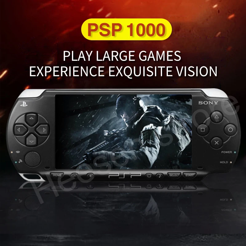 

Оригинальная восстановленная PSP для Sony PSP 1000, игровая консоль 16, 32 ГБ, 64 ГБ, 128 ГБ, карта памяти, черная портативная игровая консоль