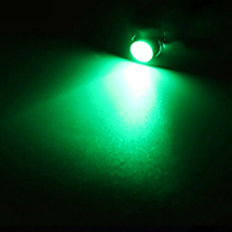 

Brake & Running Tail Pilot Lamp LED Green Lights 2Pcs 5/16\" Accessories