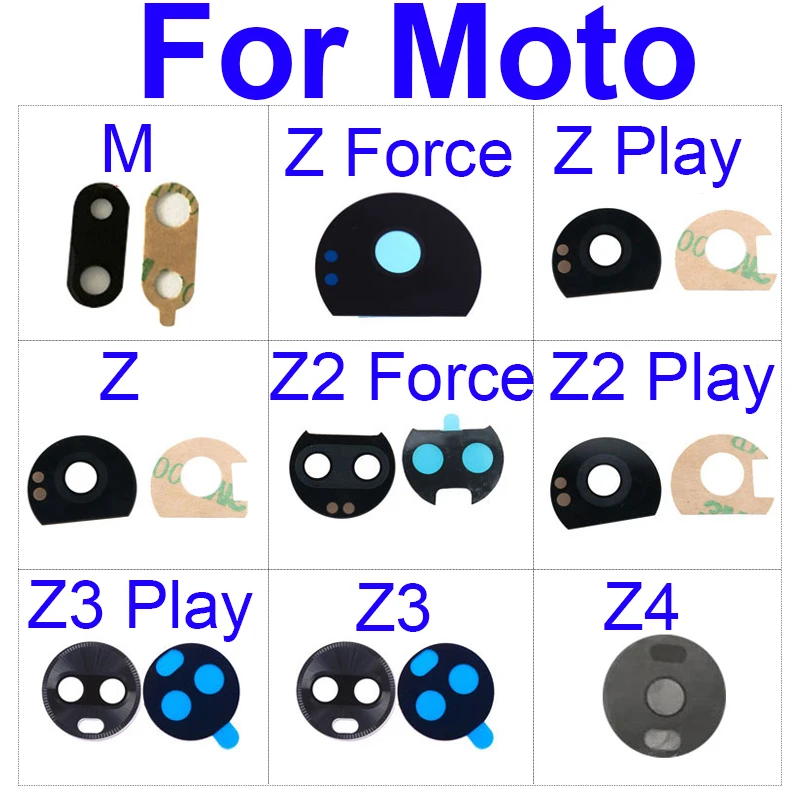 Задняя камера стеклянная линза для Moto Motorola Z Z2 Z3 Z4 Play Force M задняя крышка объектива