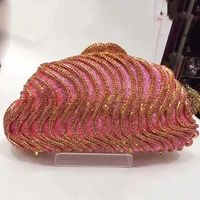 Pink Diamond Phone Evening Clutch Luxury Lady Girls Shoulder Messenger Purse Best Christmas Gift Female Chain Crystal Clutches