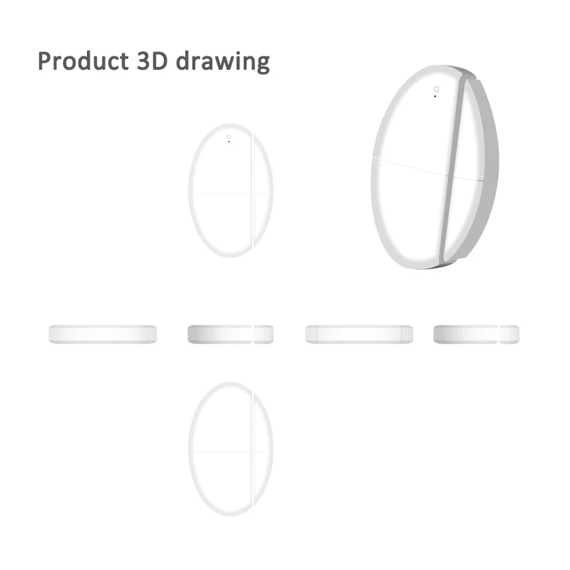 

New Tuya Zigbee Smart Window Door Sensor Detecter Smart Home Security Alarm System Work With Alexa Google Home Assistant