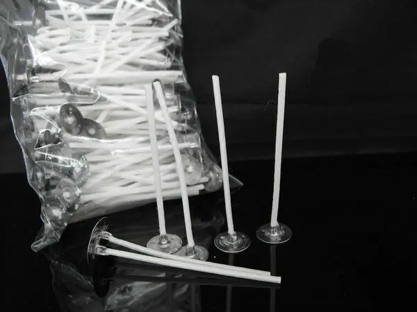 

20pcs Candle Wicks 6 Inch COTTON Core Candle Making Supplies Pretabbed