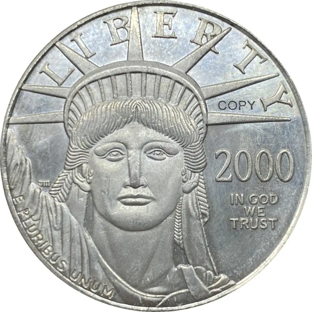 

Чеканка из Соединенных Штатов Америки, 100, 2000, с покрытием копии серебряных памятных монет долларов