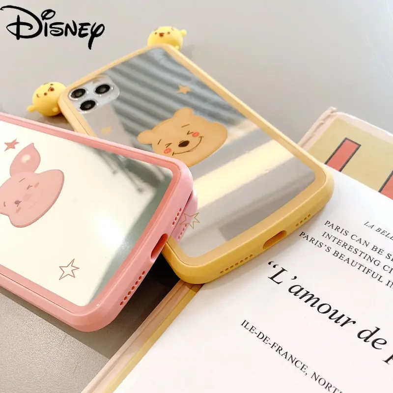 

Disney Stereo Mirror Couple Phone Case for iPhone6S/7/8P/X/XR/XS/XSMAX/11/12Pro/12mini/11promax/se Pooh Piglet Phone Cover