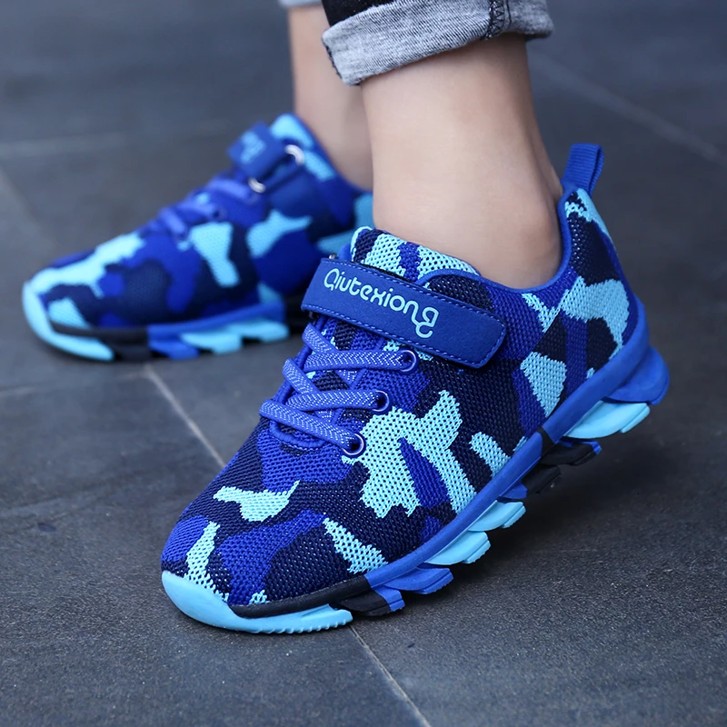 Детские кроссовки для мальчиков и девочек дышащая сетчатая обувь бега уличные