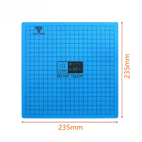 235x235mm Пленка для горячей кровати 235*235/310*310 мм Магнитная Платформа Горячая кровать стикер анти-деформация края высокая температура для CR10 CR-10S Ender 3 - Цвет: 235x235mm