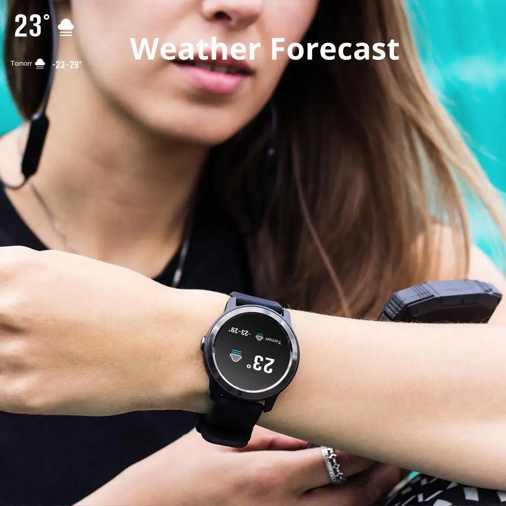 UHOOFIT S08 Plus мужские IP68 Водонепроницаемые женские Смарт часы монитор сердечного