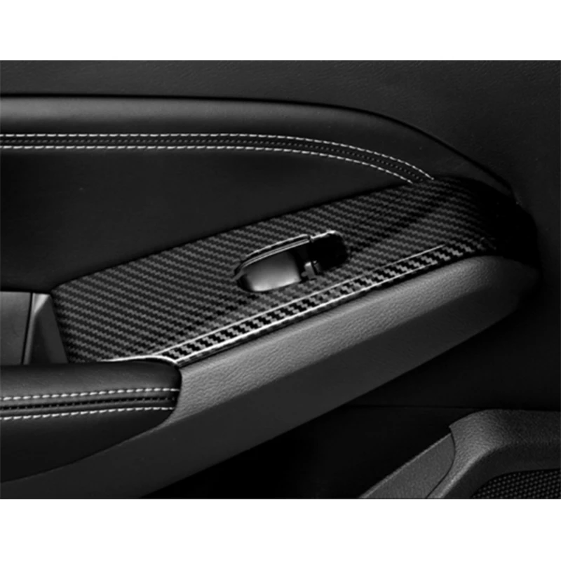 ABS углеродное волокно автомобильный переключатель для окна панель отделка