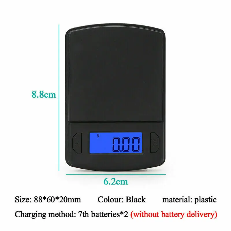 

500g Mini High Precision Jewelry Scale 0.01g/0.1g LED Display Digital Scale Weight Electronic Multi Measuring Weighting Tool