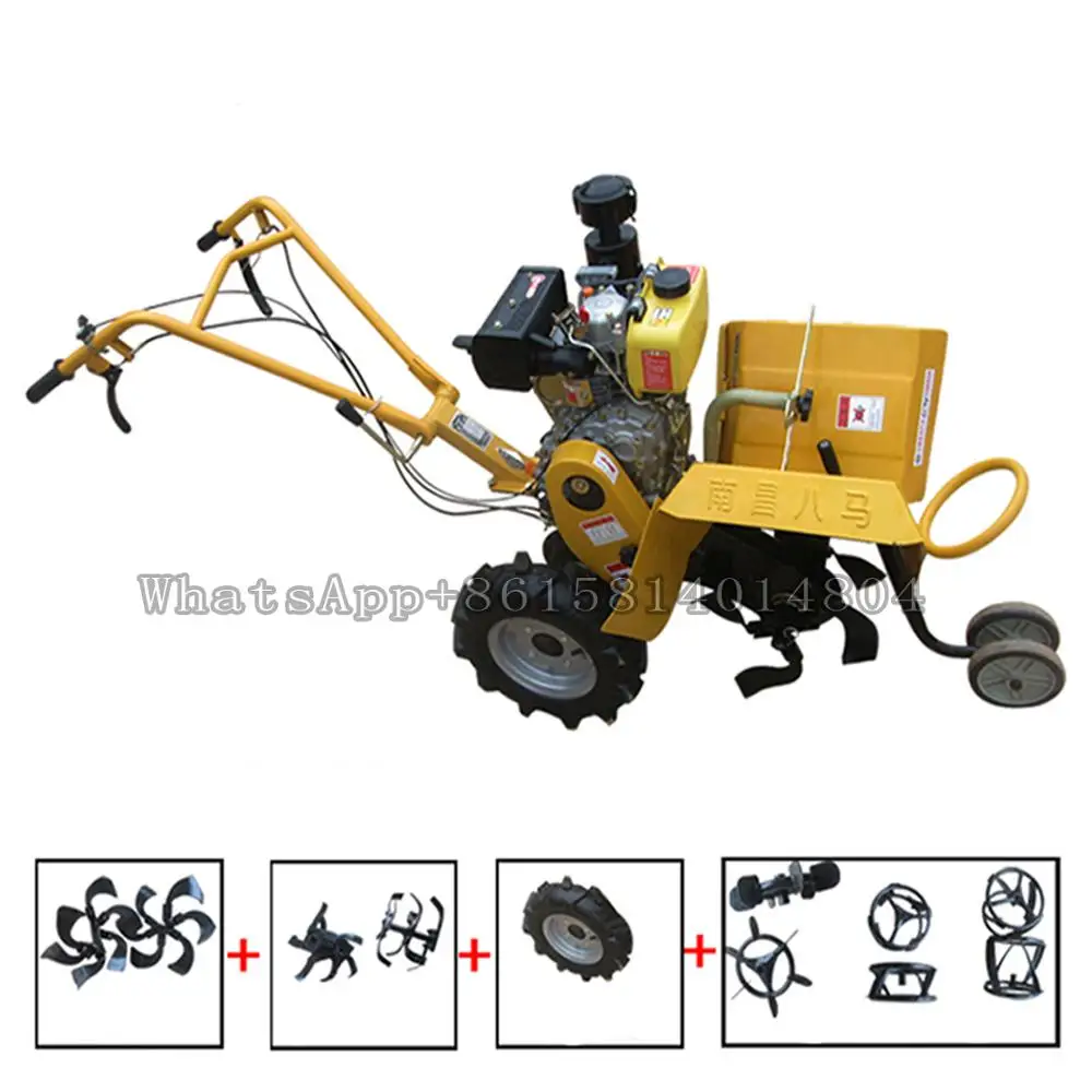

Gasoline trencher/small agricultural deep trench 4-drive micro tiller/ridger tiller/pastoral management machine/orchard trencher