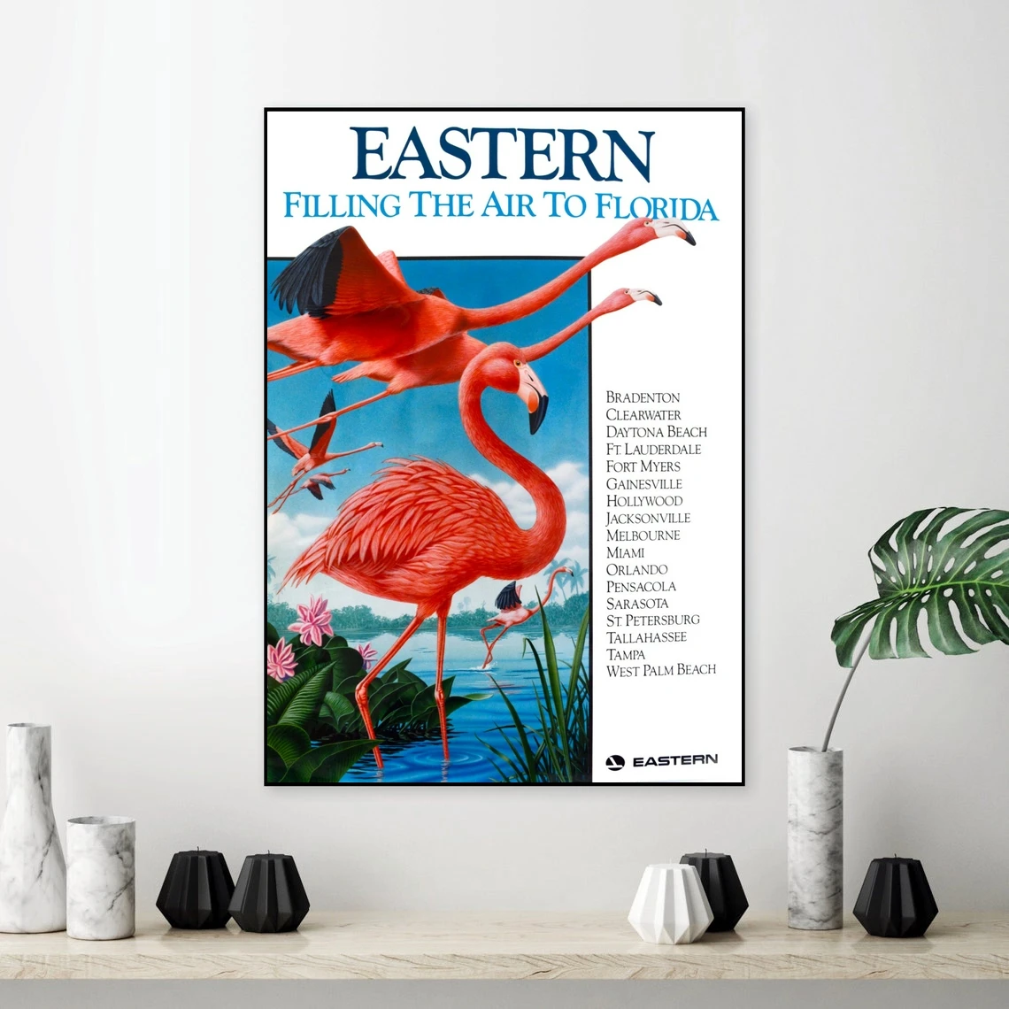 

Reprint of a Vintage Airline Travel постер-east Airlines to Florida Art Ретро, ВИНТАЖНЫЙ ПЛАКАТ винтажный постер печать домашний декор настенная живопись