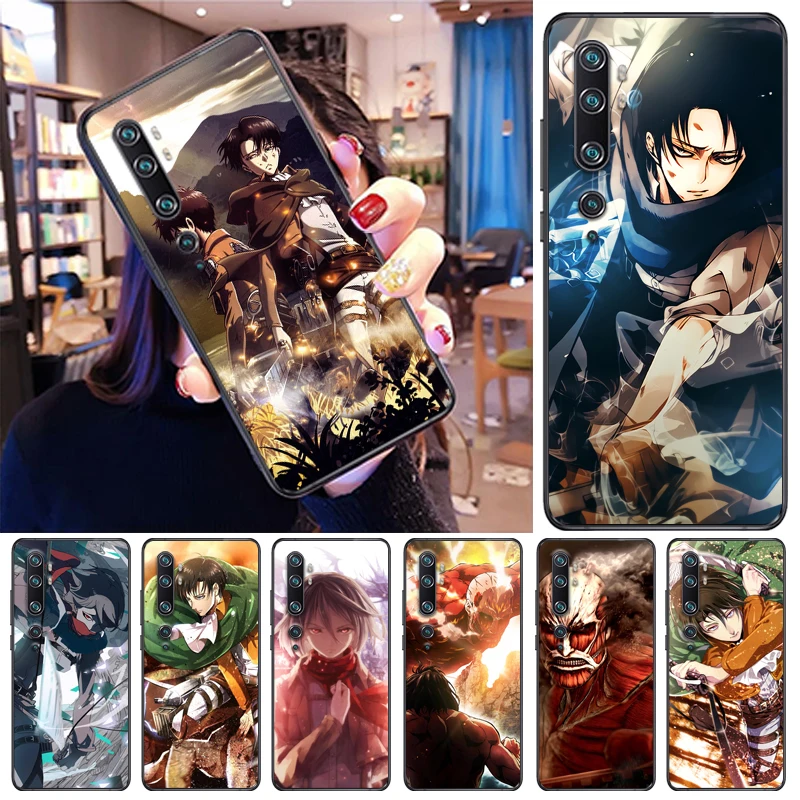 

Attack On Titan Eren Jager Armin Arlert Levi Mikasa Ackerman Phone Case For Xiaomi CC9e CC9 Pro Funda Back Cover Carcasa