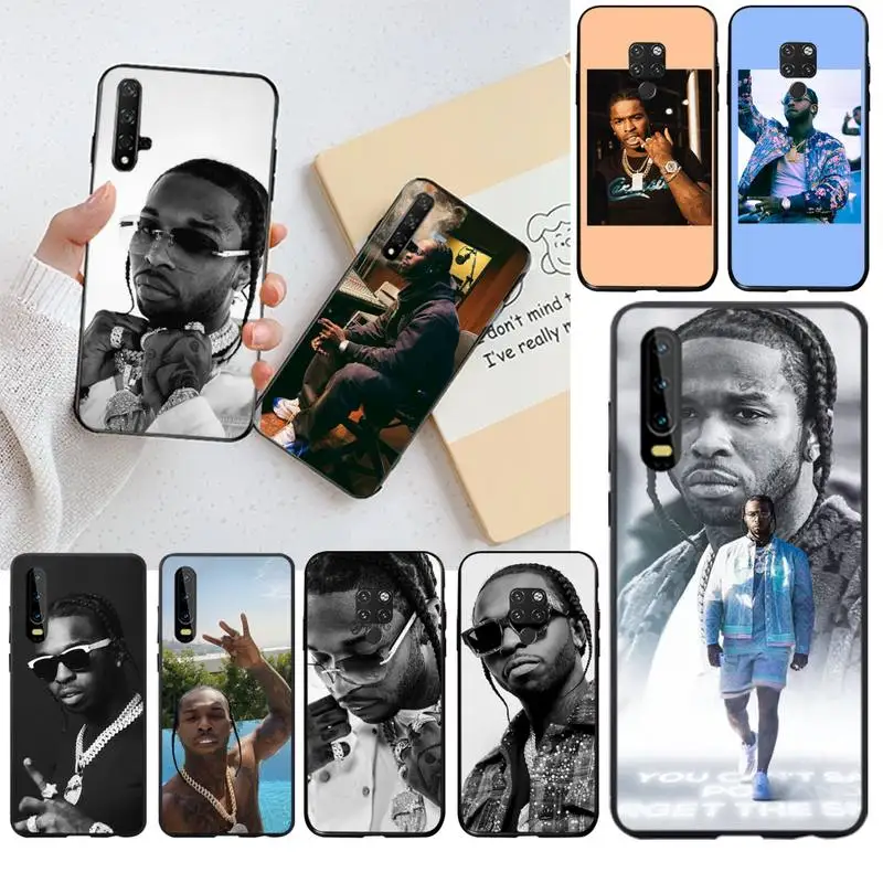 Мягкий резиновый Чехол Rapper Pop Smoke Для телефона Huawei P40 P30 P20 lite Pro Mate 30 20 P Smart 2019