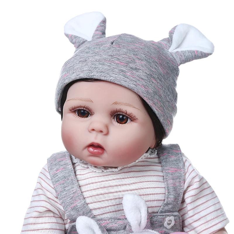 48 см силиконовая Кукла reborn для детей Реалистичная Гибкая кукла мальчиков и