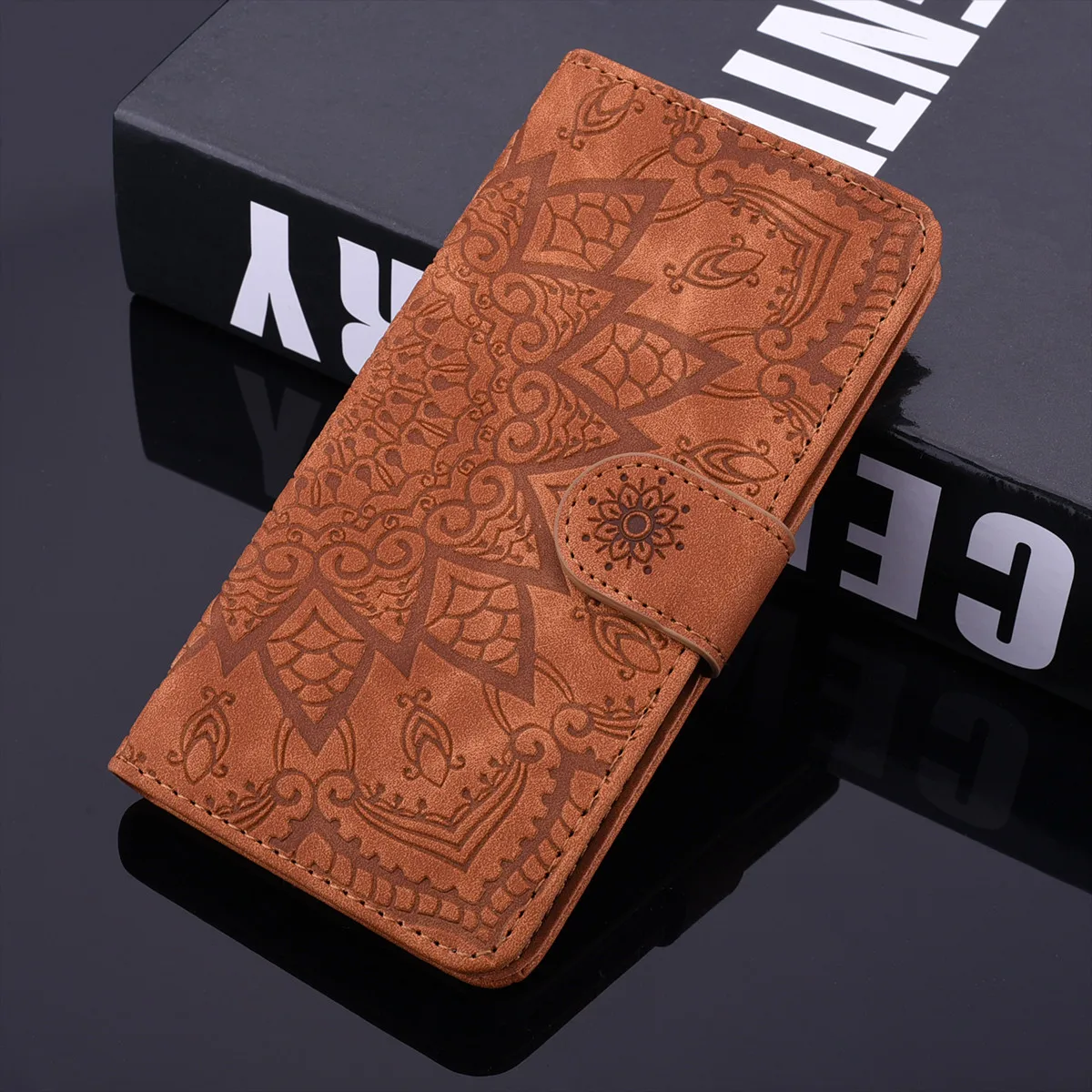 

Flip Case For Huawei P20 P30 Pro P40 Lite E Y5 Y6 Y7 2019 P Smart + 2021 3D Embossed Unique Leather Wallet Stand Card Phone Bag