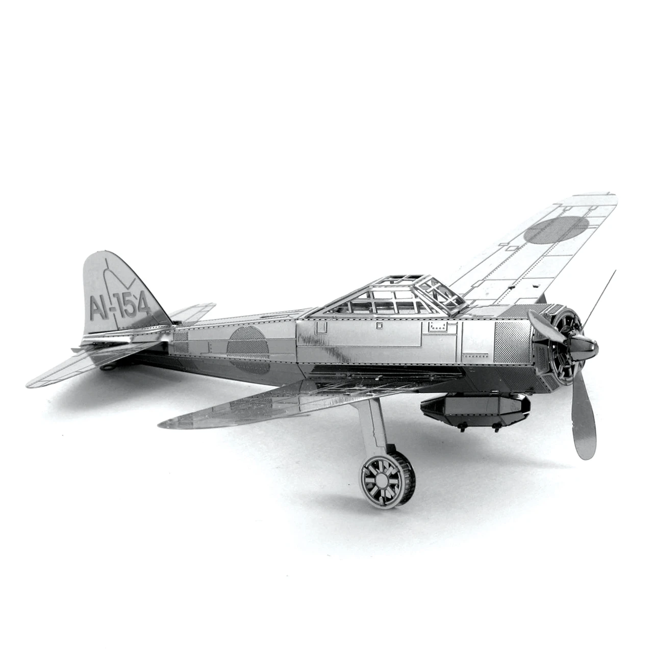 The zero fighter 3D металлическая головоломка модель игрушка головоломка военная конструкция насекомое несколько моделей Набор DIY взрослых головоломки развития интеллекта - Цвет: The zero fighter