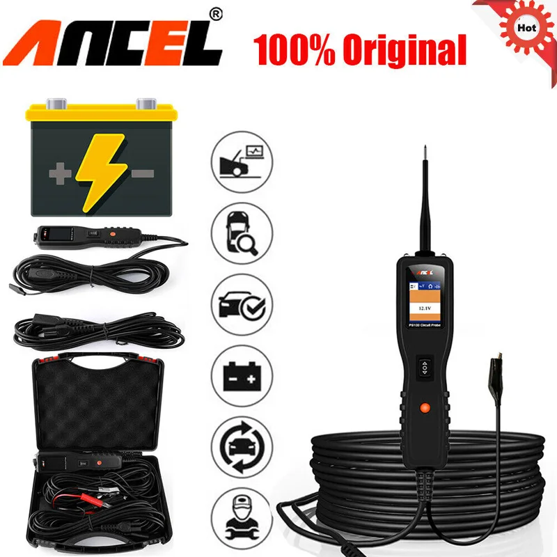 

Ancel PB100 Car Circuit Tester Probe Automotive Scanner Auto 12V 24V Electrical Current Voltage Digital Diagnostic Tool