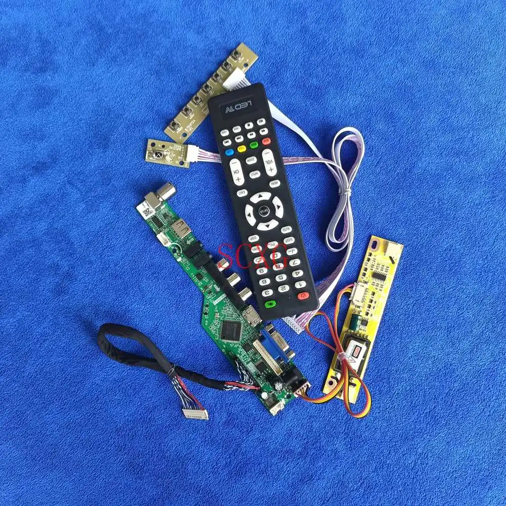

30 Pin LVDS 2CCFL Kit Signal Analog 1440*900 Fit HT190WG3/LM190WX1/LTM190BT03 Screen controller board AV VGA USB HDMI-compatible