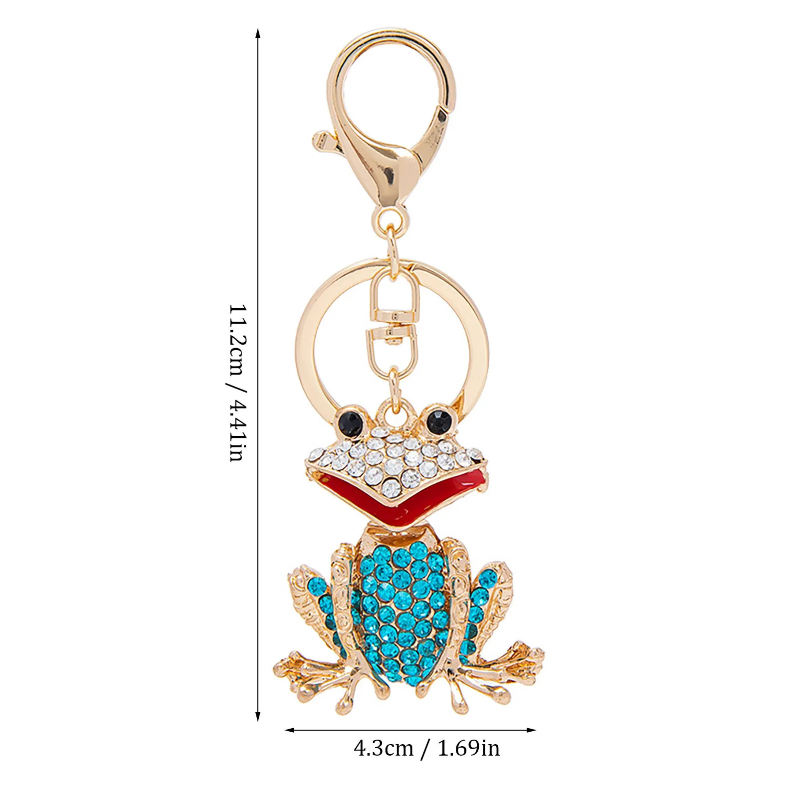 

Creative New Animal Series Diamond-Studded Froga Key Chain Pendant Car Key Chain decoracin de habitacin