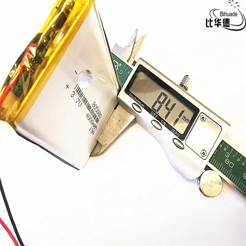 JST 2,0 мм 2Pin 3,7 V 4000mAh 805080 литий-полимерная LiPo аккумуляторная батарея для внешнего аккумулятора
