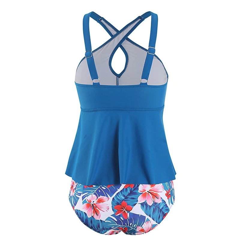 Размера плюс бикини Высокая талия Купальник Для женщин 2021 мягкий короткий топ с
