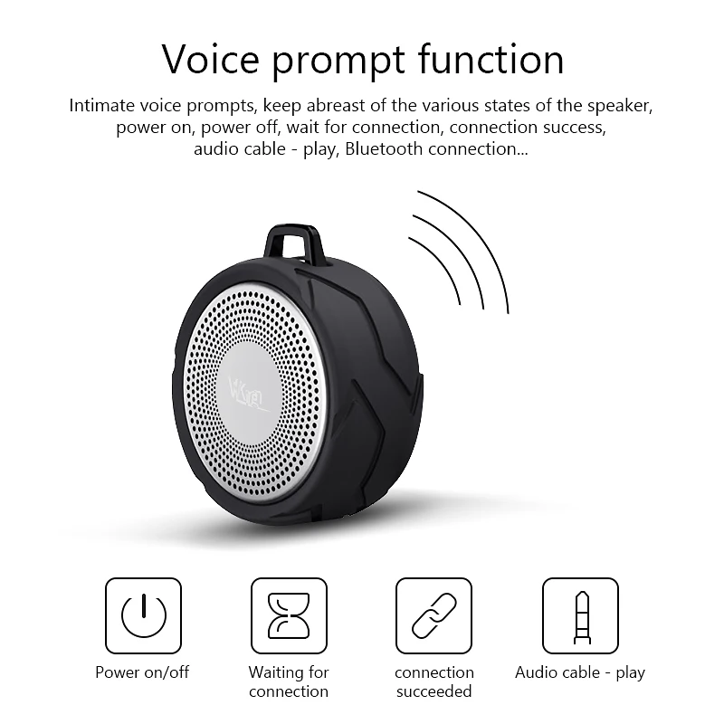 VVKing Беспроводной Bluetooth Динамик открытый Портативный altavoz стерео наушники с микрофоном громкой Динамик IPX6 Водонепроницаемый высокое качество Динамик бас-гитара