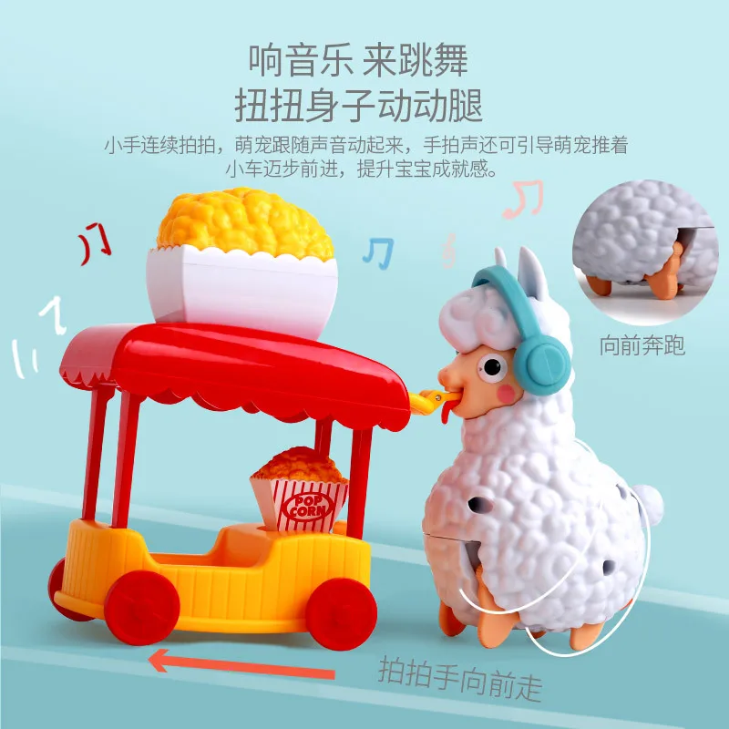 

tiktok the same baby toys jouet enfant piggy toy whistle pig voice control induction pig electric pig leash piggy