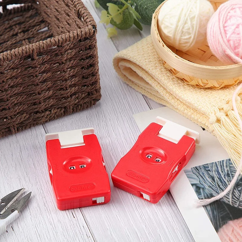 

New 4 Pieces Knitting Counter Stitch Needle Marking Tool Mini Crochet Stitch Counter Knitting Stitch Counter