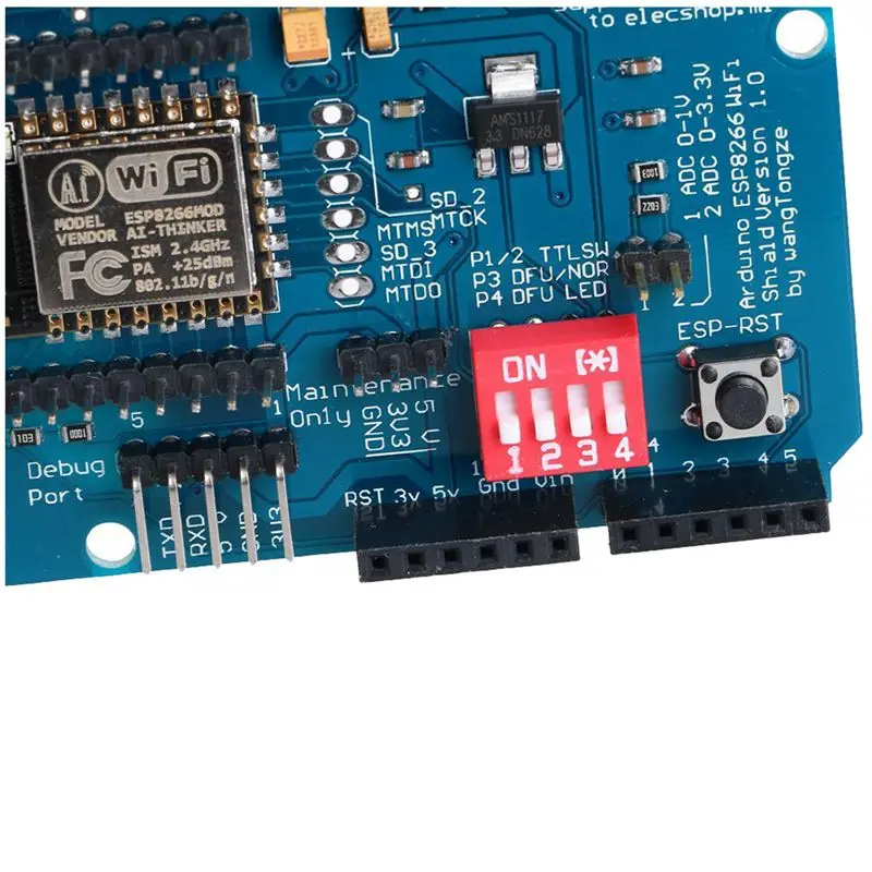 

ESP-12E ESP8266 UART WIFI Wireless Shield Development Board For Arduino UNO R3