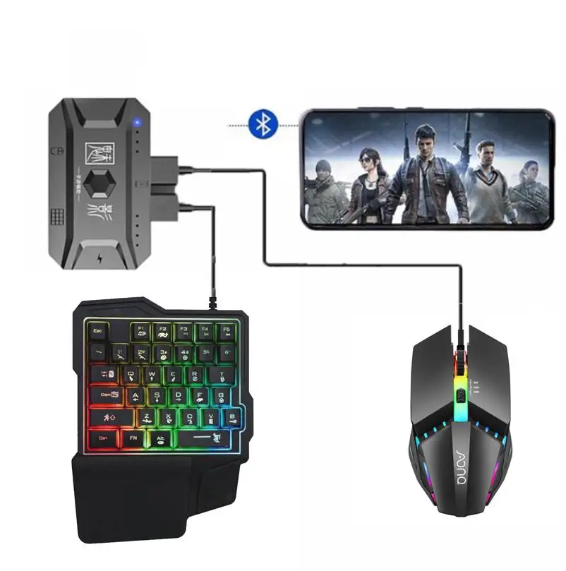 

Receiver Adapter Mobile Controller Gaming Keyboard Mouse Converter Pubg Controller Gamepad Bluetooth 5.0 Notebook Gaming Mouse