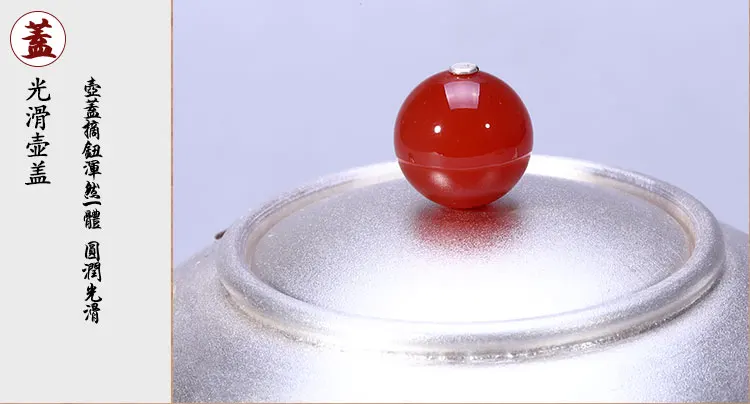 Боковой горшок из красного сандалового дерева ручной работы стерлингового