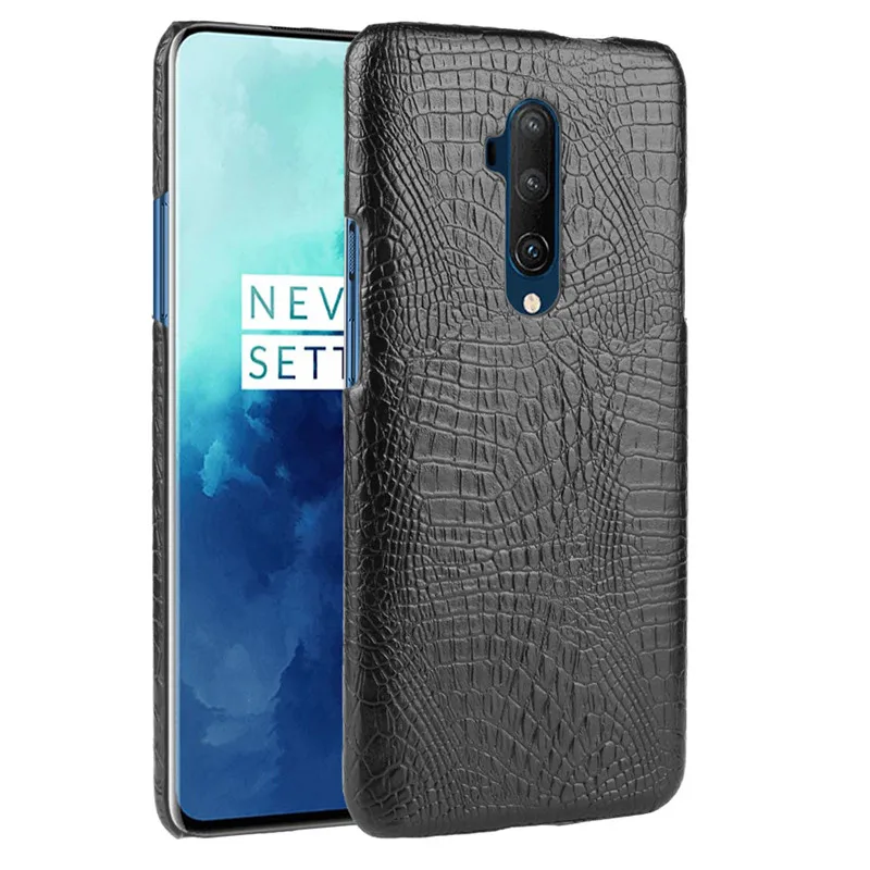 One Plus7T Pro Чехол для OnePlus 7T чехол Роскошный PC жесткий TPU PU крокодиловый телефона