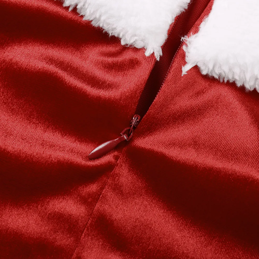 Женское вечернее платье рождественское облегающее однотонное с вырезом