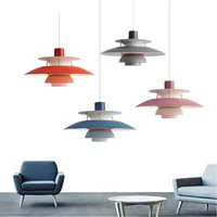 nordic design led pendant lights colorful umbrella shape lustre suspension lamp for dinging room livingroom bedroom dropshipping