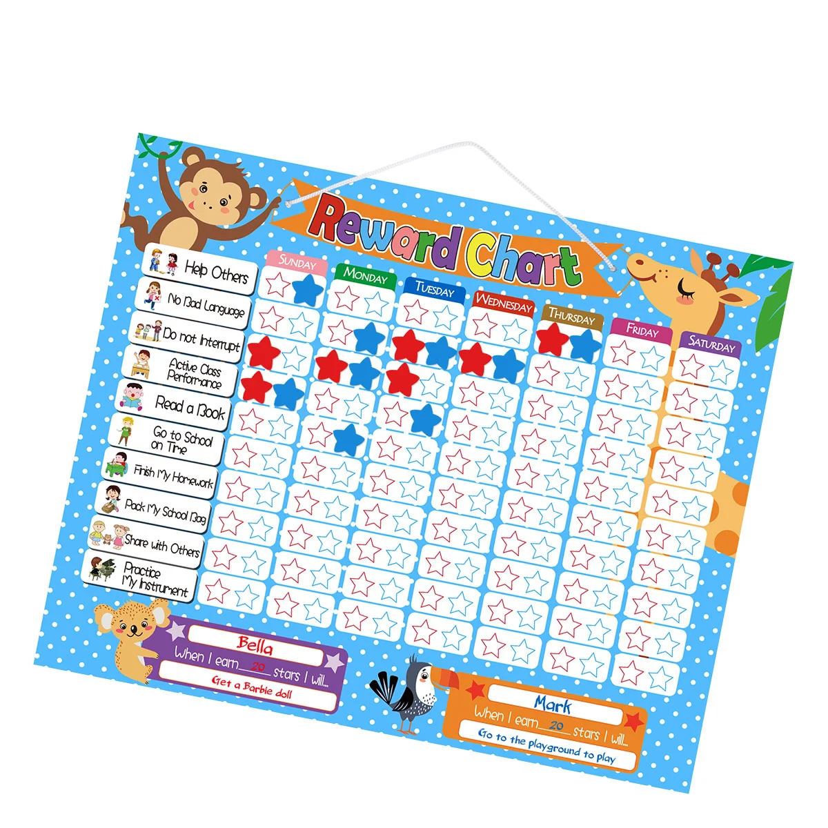 

Магнитный наградный график набор наградное поведение звезда Chore Таблица для детей малышей подростков