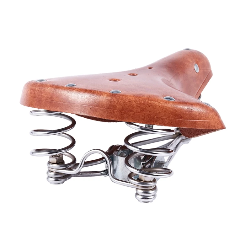 Кожаное седло для горного велосипеда в стиле ретро|Седло велосипеда| |