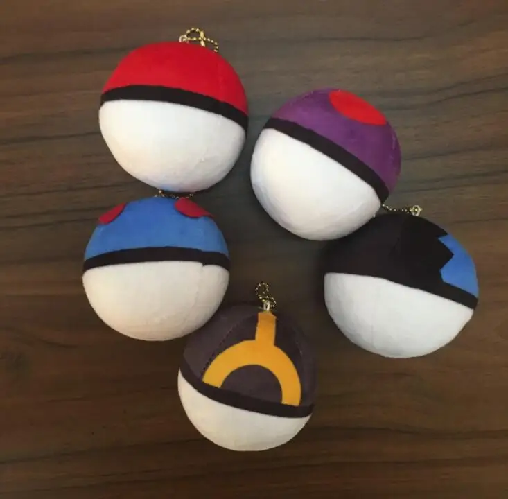 Покемон животные тыкать мяч Милый Пикачу плюшевые куклы экшн фигурки кулон