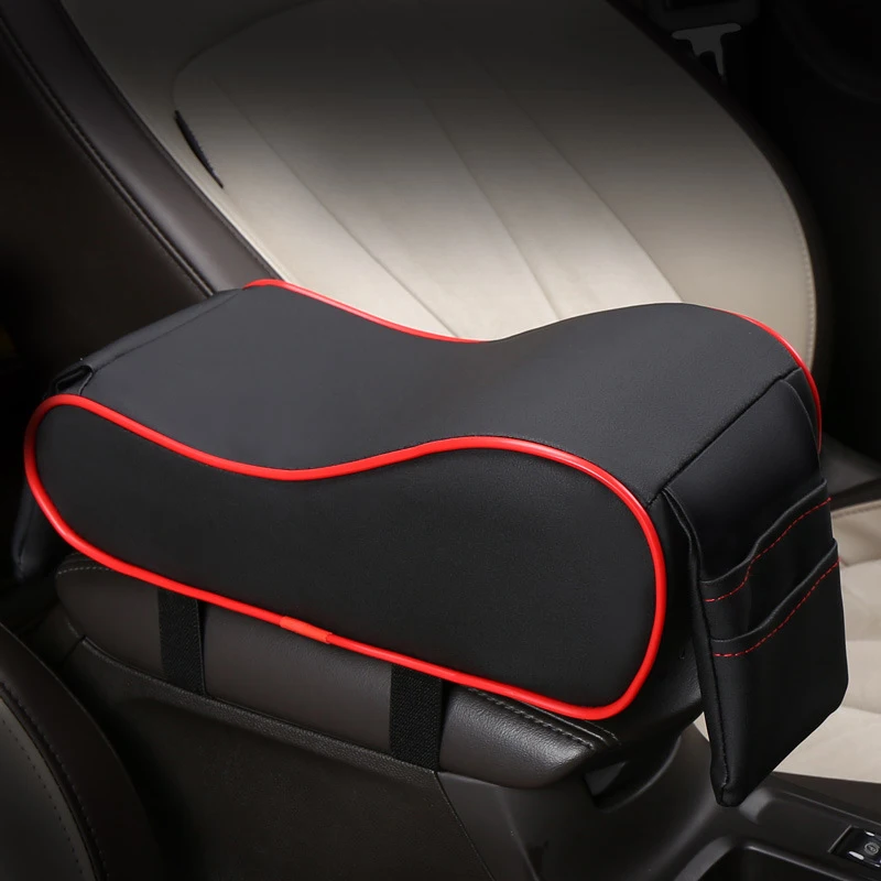 Кожаный Автомобильный центральный подлокотник черная Автомобильная