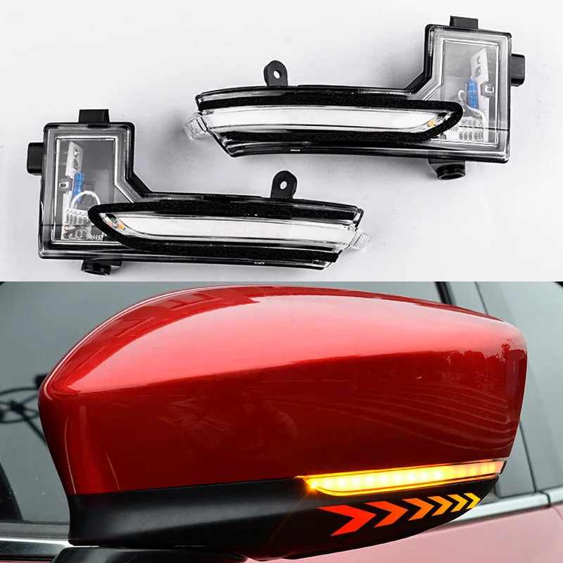 Динамический светодиодный указатель поворота для Mazda 3 6 боковое зеркало заднего вида Индикатор для зеркала последовательный мигалка лампа