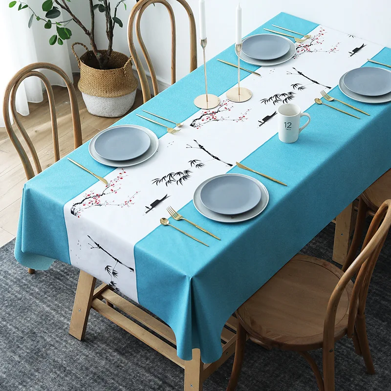 

Nordic Tablecloth Waterproof and Oil-proof Disposable PVC Net Red Tablecloth Desk Ins Student Coffee Table Tablecloth Houseware