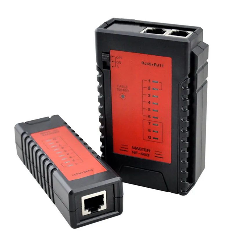 

High Quality NF-468 Ethernet LAN Network Cable Tester RJ45 POE RJ11 Telephone Phone Wire Tracker Diagnose Tone Tracer