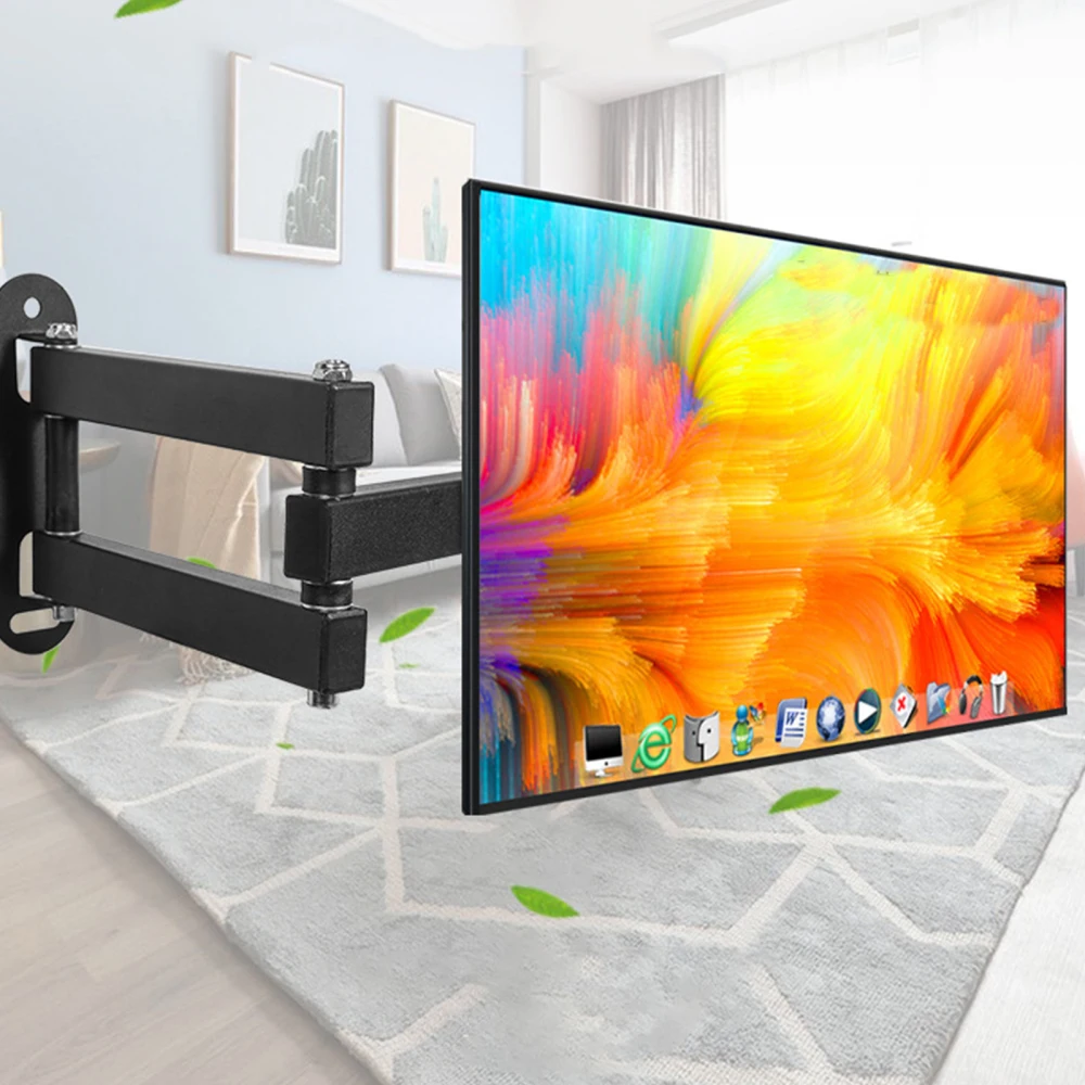 

Adjustable Angle Wall-mounted Bracket Holder Foldable Rotating Screen Support Load-bearing 8kgs For 14-27 Inch Monitor