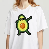 avocado women summer fashion t shirt printed hort sleeve o neck black white tshirt printing graphic tees women streetwear top