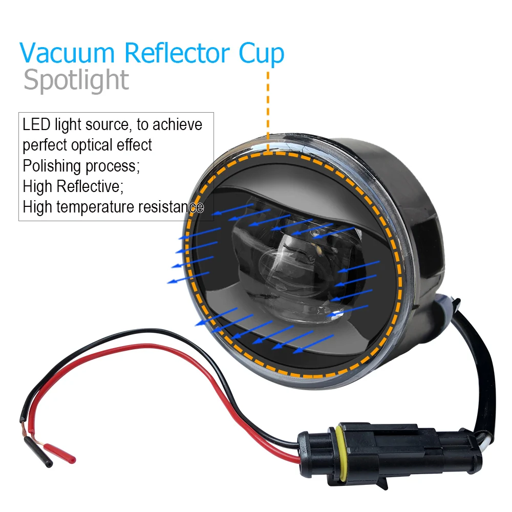 Buildreamen2 автомобиля H11 светодиодный туман светильник объектив глаза ангела