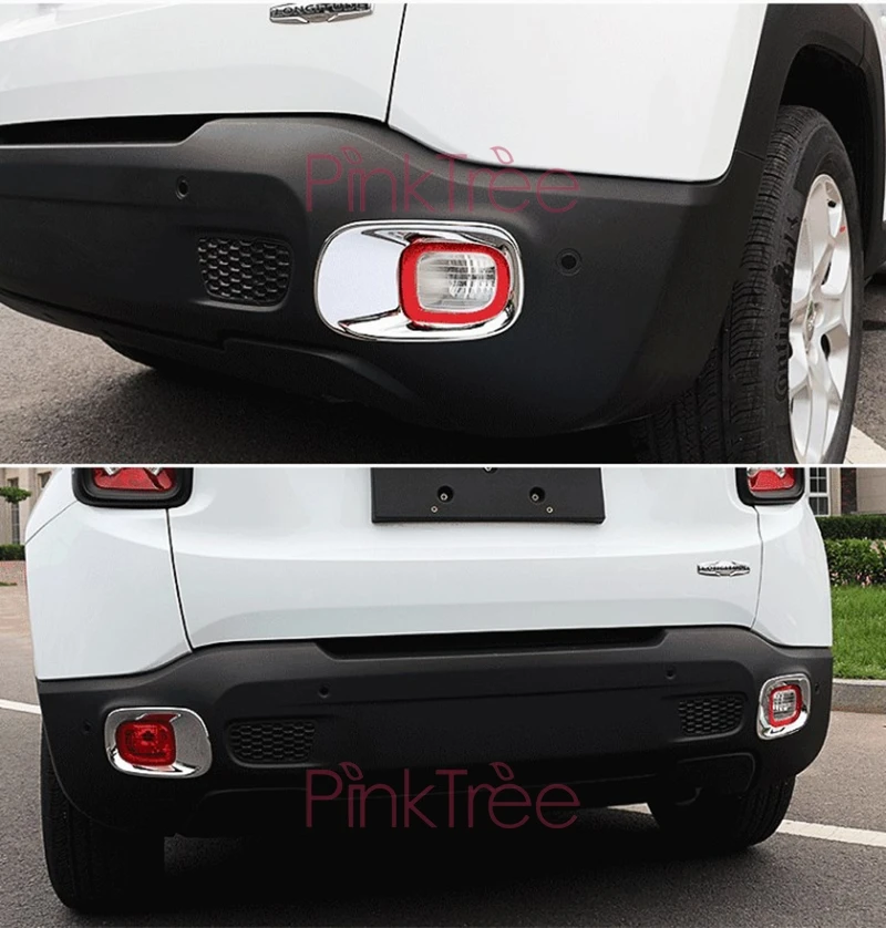 Аксессуары для Jeep Renegade 2016 хромированная задняя противотуманная светильник