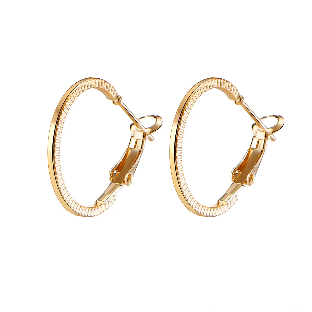 FENGLI 9PCS/Set Gold Silver Big Hoop Earrings Set For Women Round Geometric Earring 2019 Oversize 3 style Jewelry Gift | Украшения и