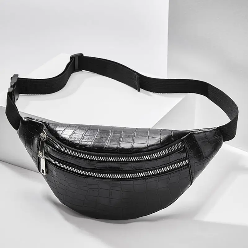 

Women Crocodile Pattern Waist Fanny Pack Belt Pouch Travel Hip Bum Shoulder Bag